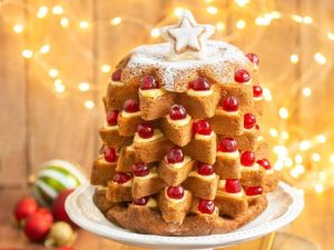 Pandoro Christmas Tree Cake