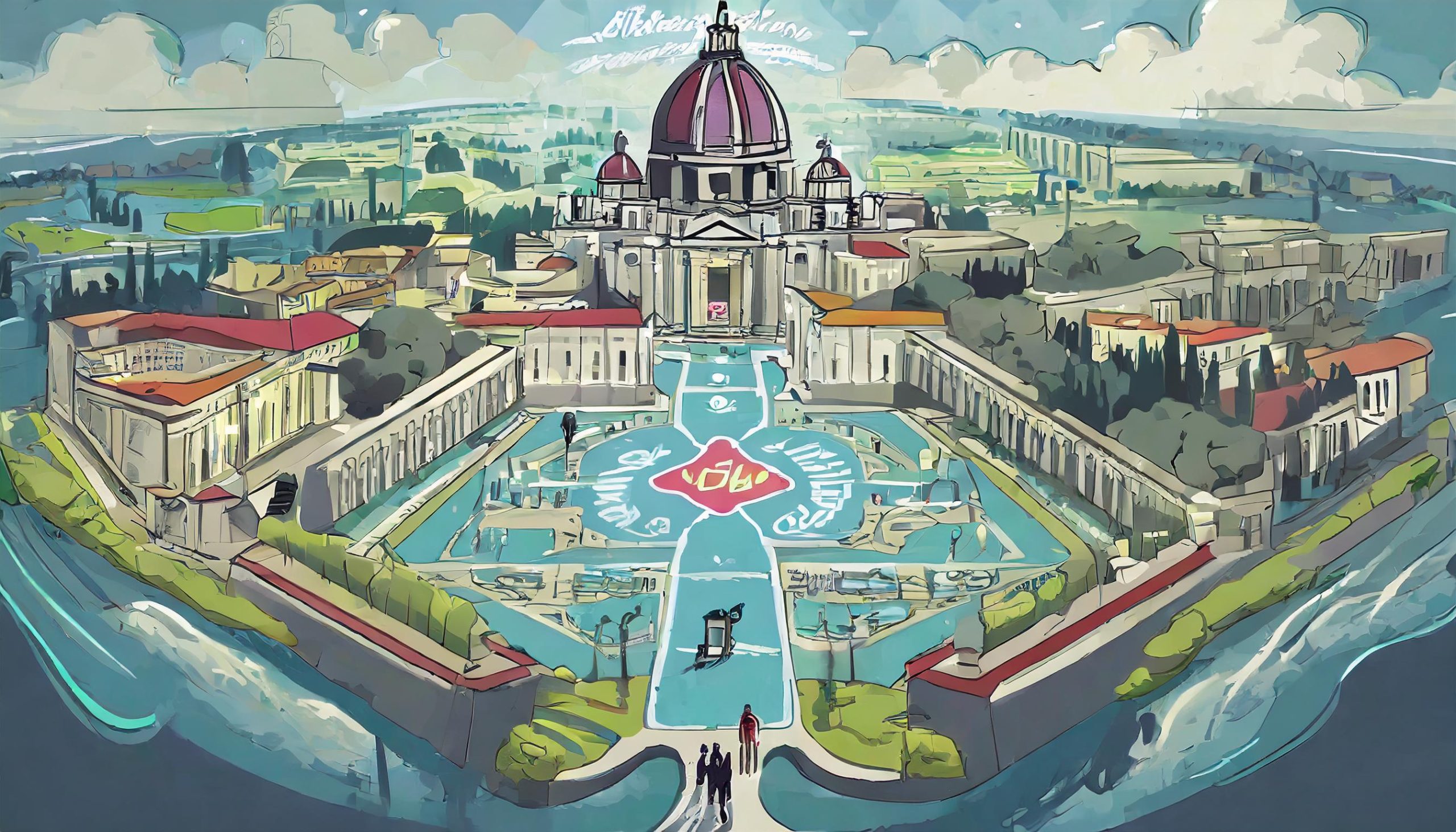 An illustration of the Vatican City